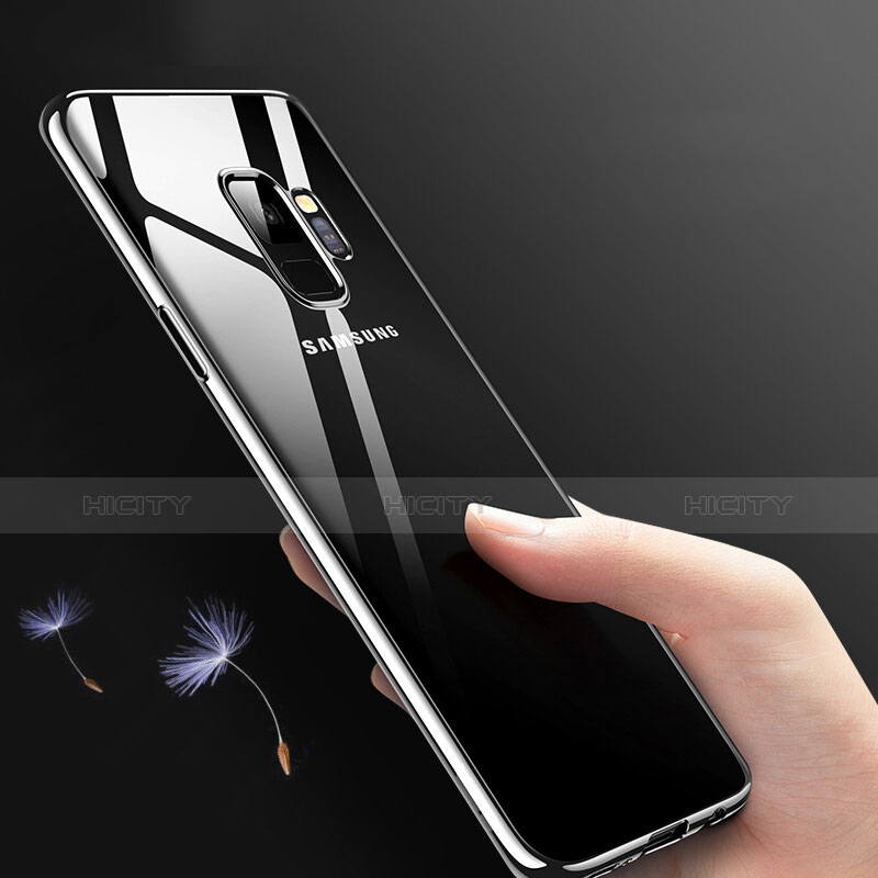 Funda Silicona Ultrafina Transparente para Samsung Galaxy S9 Plata