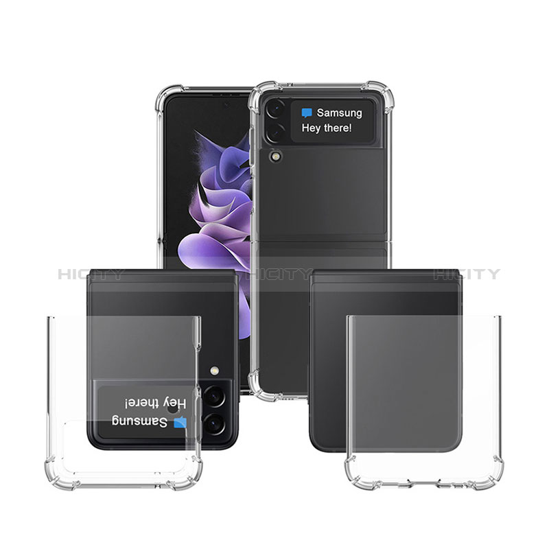 Funda Silicona Ultrafina Transparente para Samsung Galaxy Z Flip3 5G Claro