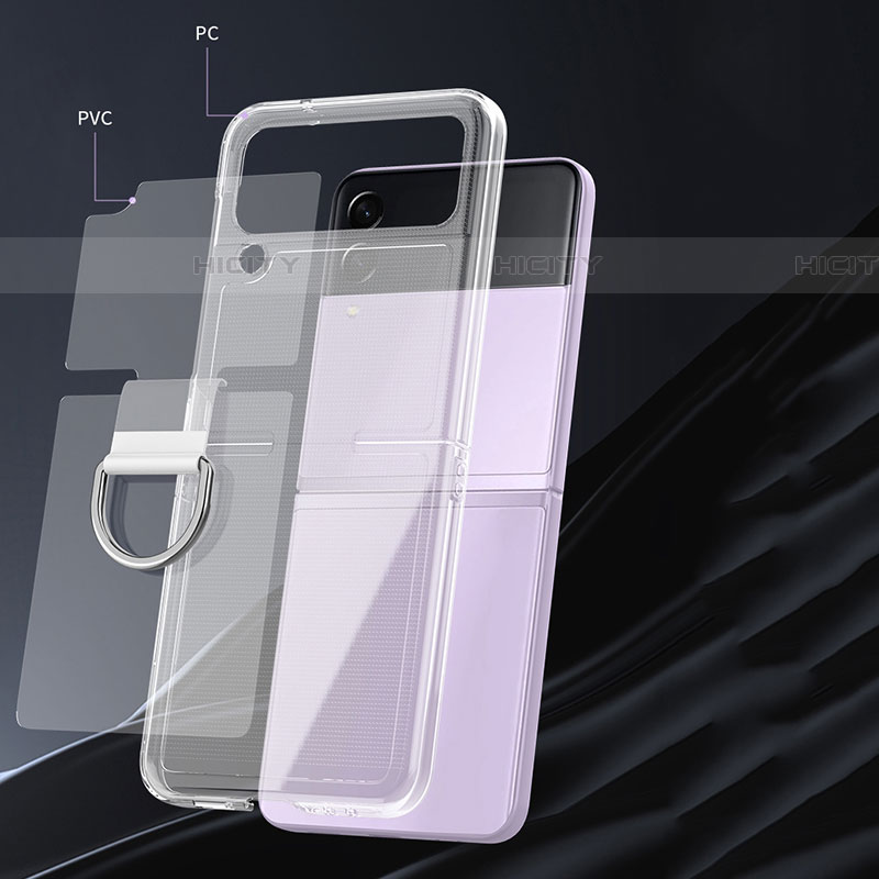 Funda Silicona Ultrafina Transparente para Samsung Galaxy Z Flip4 5G Claro