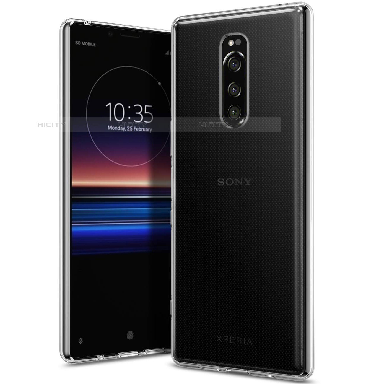 Funda Silicona Ultrafina Transparente para Sony Xperia 1 Claro