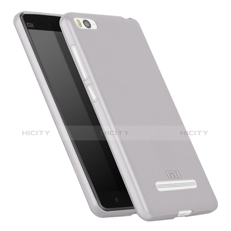 Funda Silicona Ultrafina Transparente para Xiaomi Mi 4C Gris