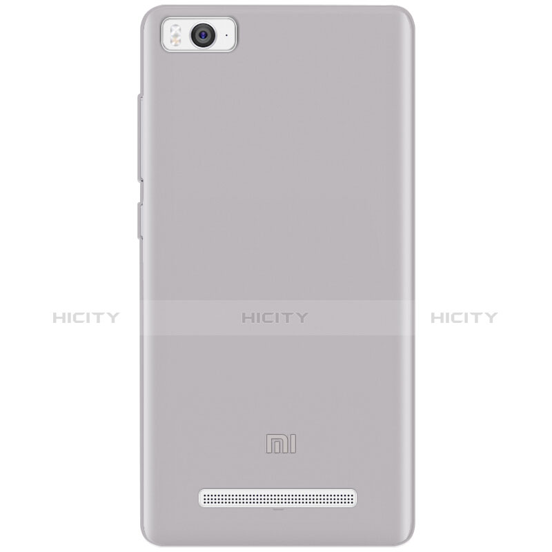 Funda Silicona Ultrafina Transparente para Xiaomi Mi 4C Gris