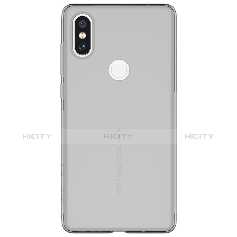 Funda Silicona Ultrafina Transparente para Xiaomi Mi Mix 2S Gris