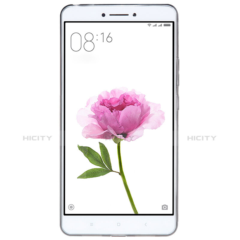 Funda Silicona Ultrafina Transparente Q02 para Xiaomi Mi Max Gris