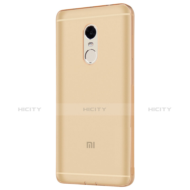 Funda Silicona Ultrafina Transparente Q02 para Xiaomi Redmi Note 4X High Edition Oro