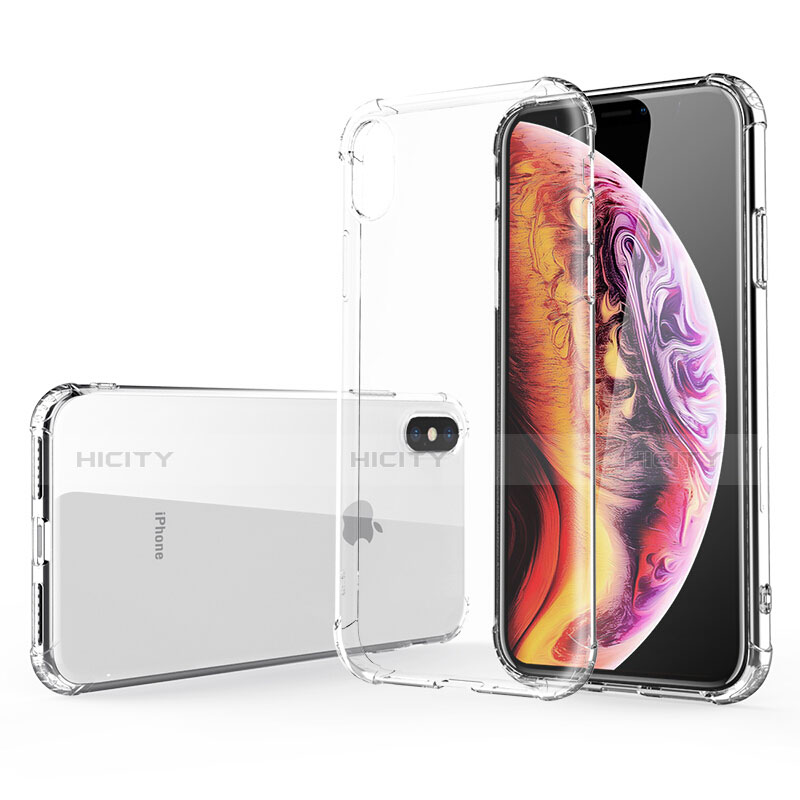 Funda Silicona Ultrafina Transparente R02 para Apple iPhone X Claro