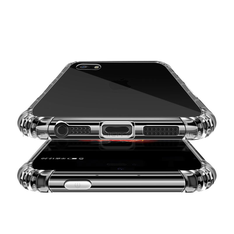 Funda Silicona Ultrafina Transparente T02 para Apple iPhone 5S Claro