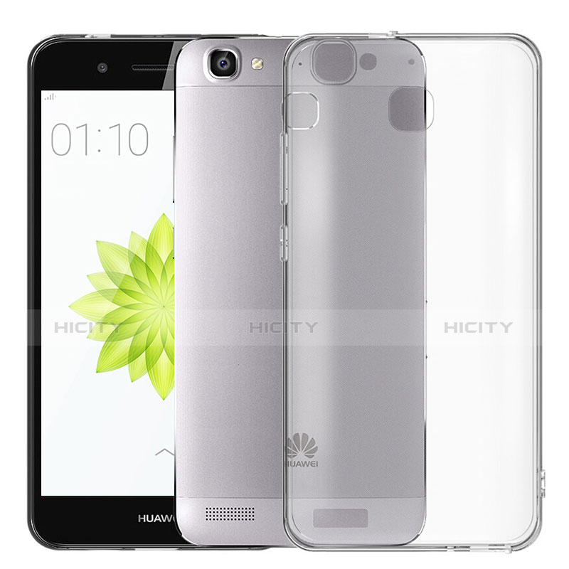 Funda Silicona Ultrafina Transparente T02 para Huawei G8 Mini Gris