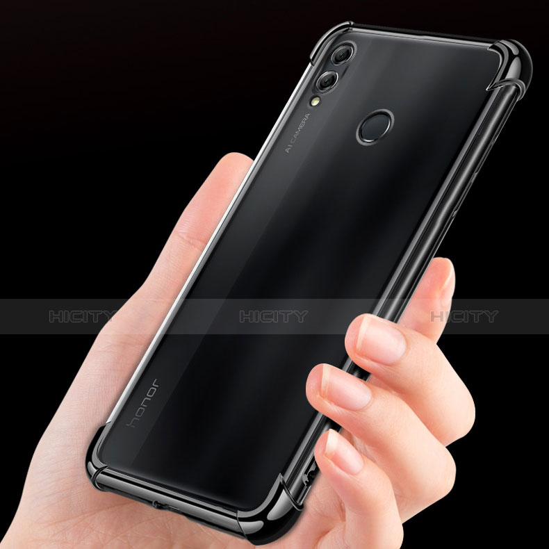 Funda Silicona Ultrafina Transparente T02 para Huawei Honor 8X Max Negro
