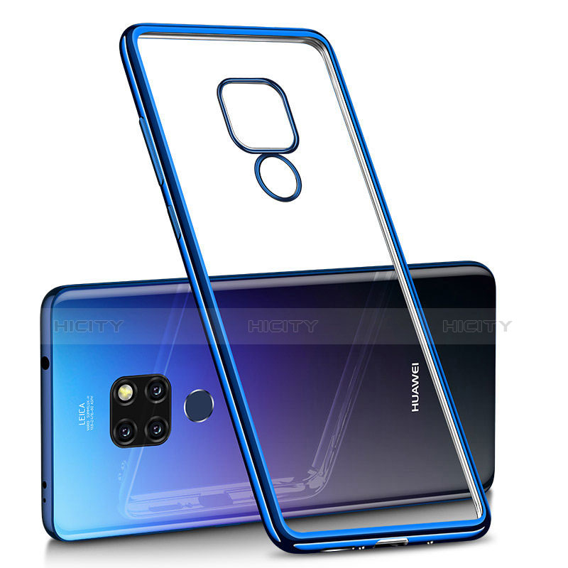 Funda Silicona Ultrafina Transparente T02 para Huawei Mate 20 Azul