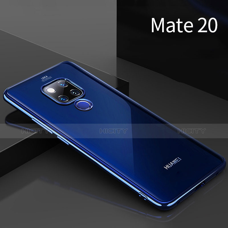 Funda Silicona Ultrafina Transparente T02 para Huawei Mate 20 Azul