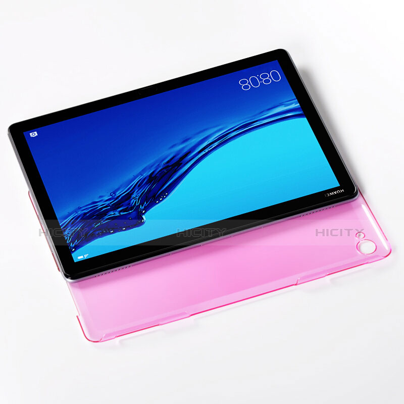 Funda Silicona Ultrafina Transparente T02 para Huawei MediaPad C5 10 10.1 BZT-W09 AL00 Rosa