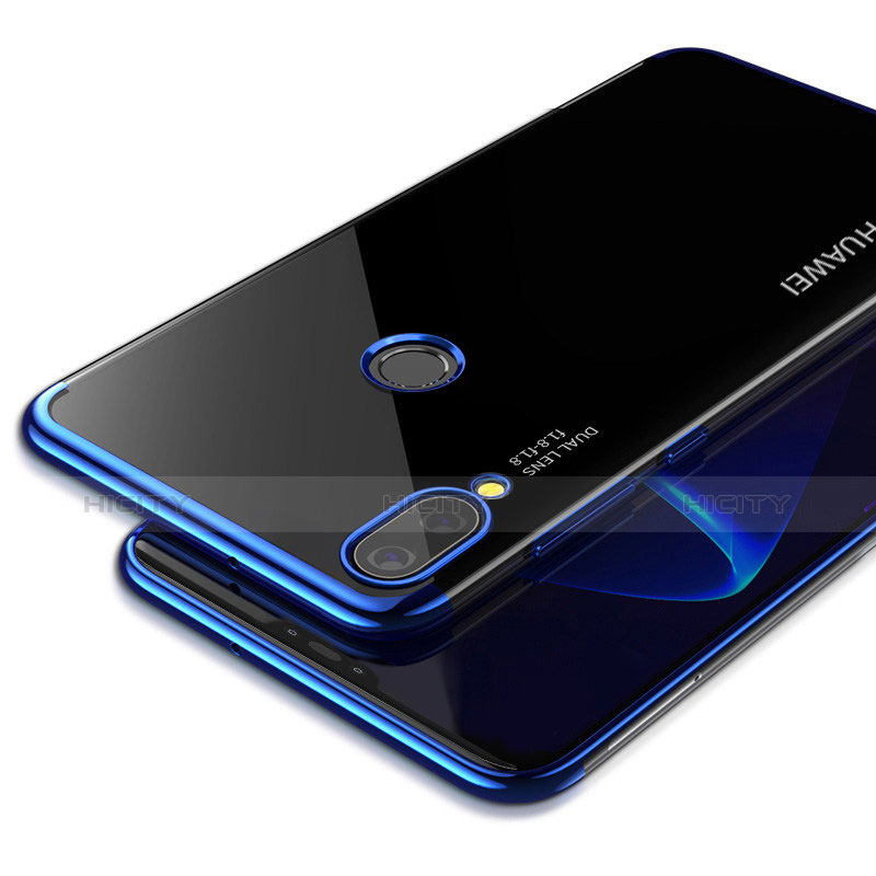 Funda Silicona Ultrafina Transparente T02 para Huawei Nova 3e Azul