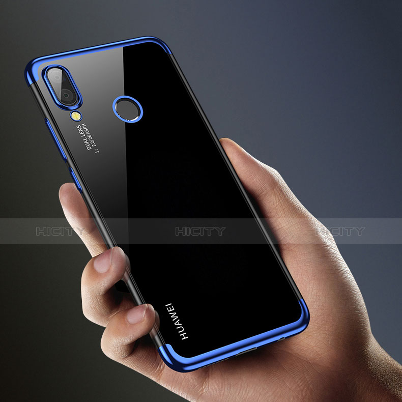 Funda Silicona Ultrafina Transparente T02 para Huawei Nova 3e Azul