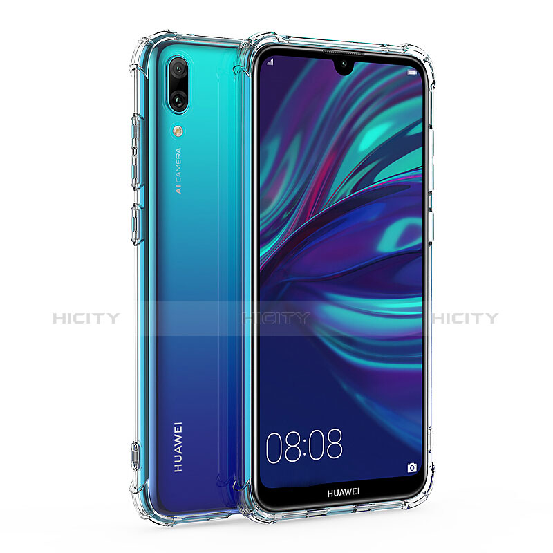Funda Silicona Ultrafina Transparente T02 para Huawei Y7 Prime (2019) Claro
