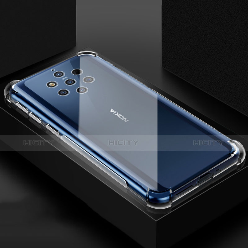 Funda Silicona Ultrafina Transparente T02 para Nokia 9 PureView Claro