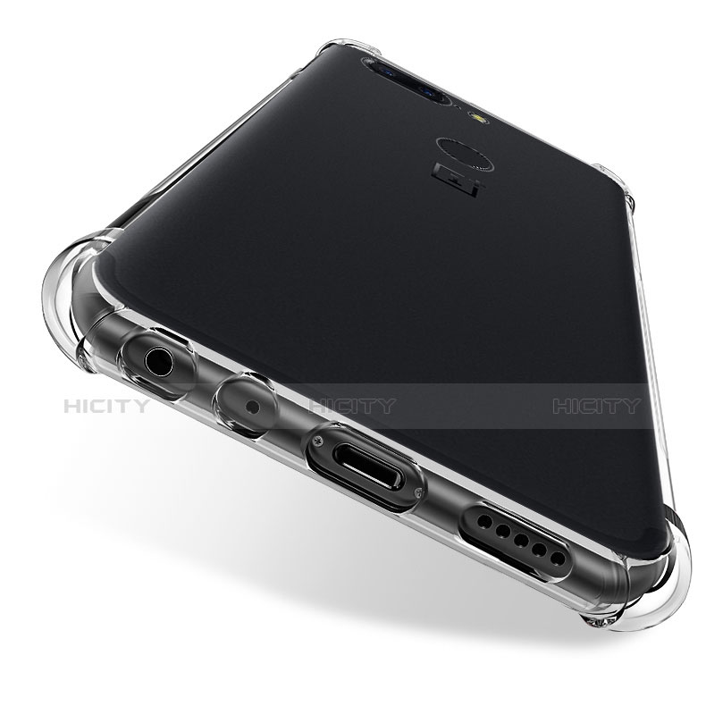 Funda Silicona Ultrafina Transparente T02 para OnePlus 5T A5010 Claro