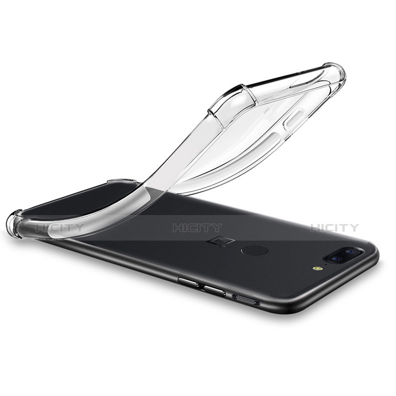 Funda Silicona Ultrafina Transparente T02 para OnePlus 5T A5010 Claro
