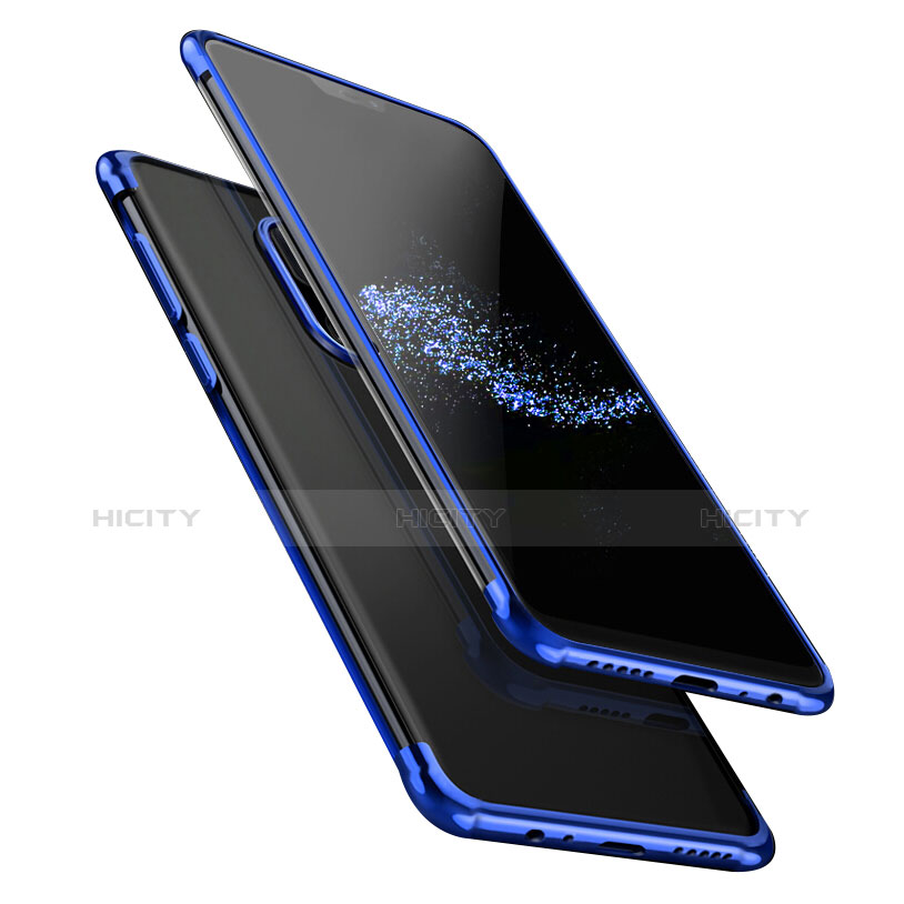 Funda Silicona Ultrafina Transparente T02 para OnePlus 6 Azul