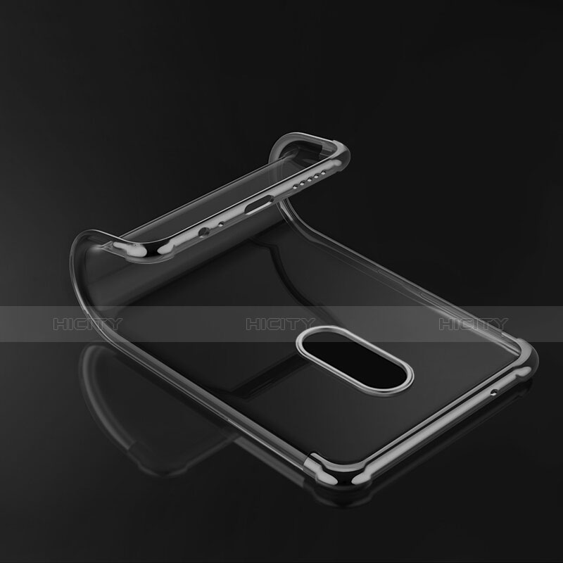 Funda Silicona Ultrafina Transparente T02 para OnePlus 6 Negro
