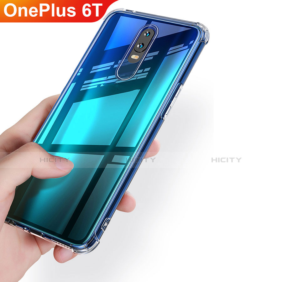 Funda Silicona Ultrafina Transparente T02 para OnePlus 6T Claro