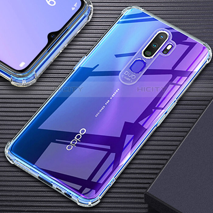 Funda Silicona Ultrafina Transparente T02 para Oppo A11X Claro