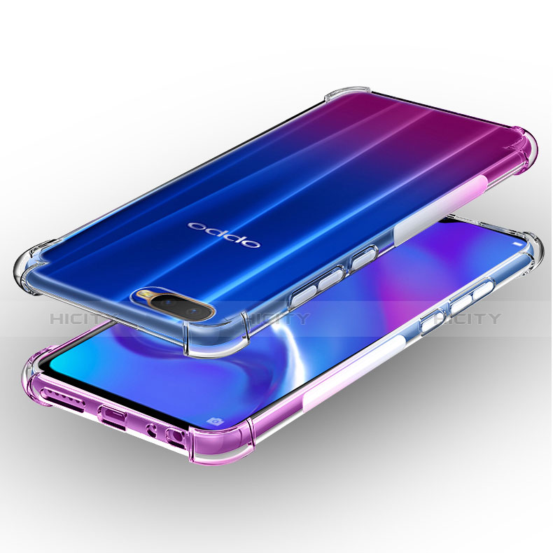 Funda Silicona Ultrafina Transparente T02 para Oppo K1 Claro