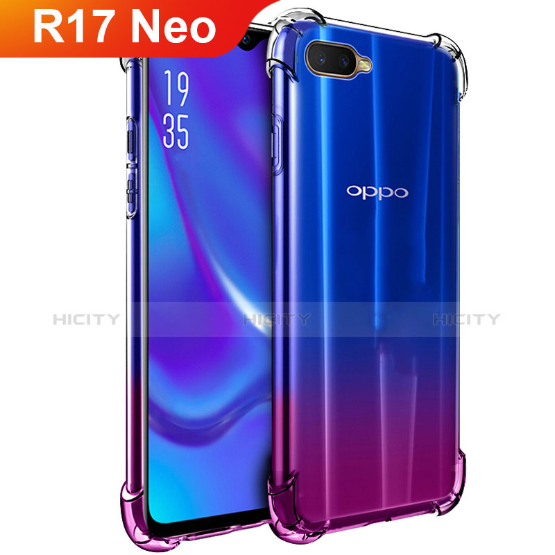 Funda Silicona Ultrafina Transparente T02 para Oppo R17 Neo Claro