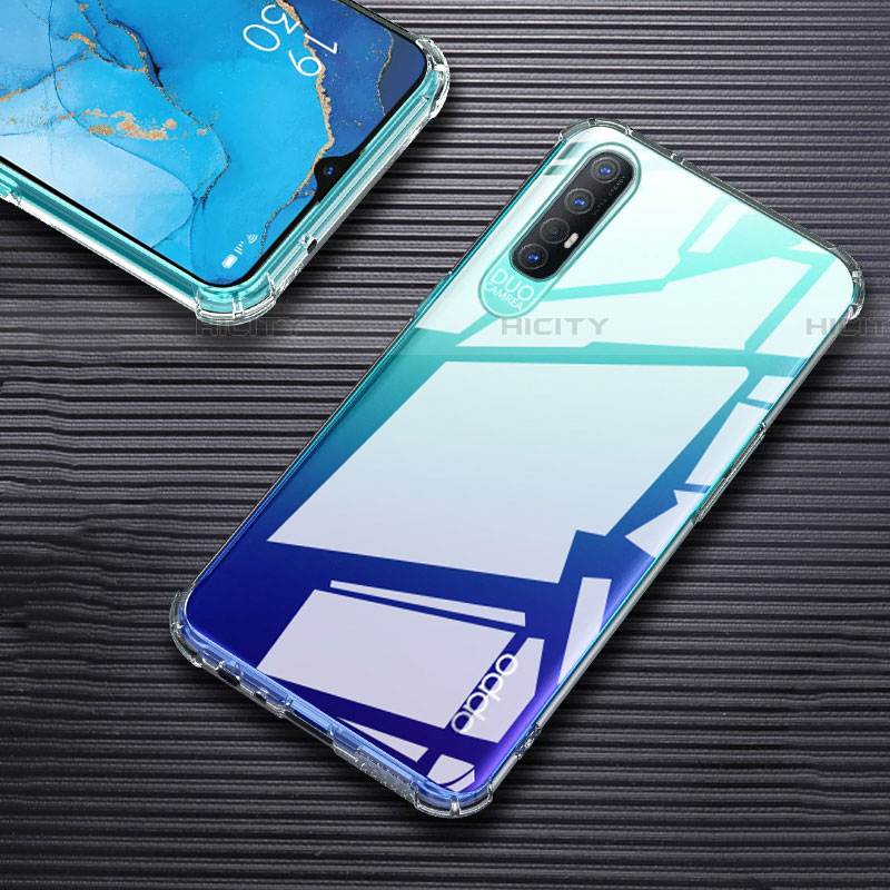 Funda Silicona Ultrafina Transparente T02 para Oppo Reno3 Pro Claro