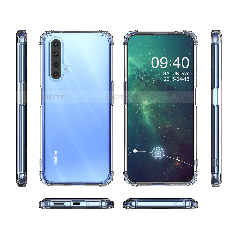 Funda Silicona Ultrafina Transparente T02 para Realme X50m 5G Claro