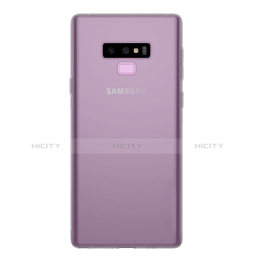 Funda Silicona Ultrafina Transparente T02 para Samsung Galaxy Note 9 Gris