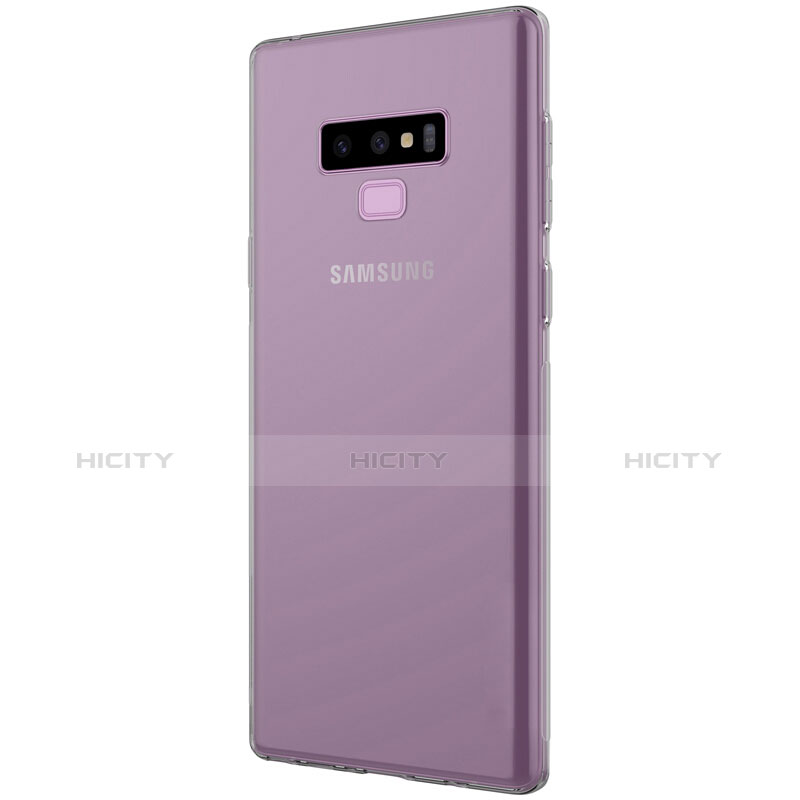 Funda Silicona Ultrafina Transparente T02 para Samsung Galaxy Note 9 Gris