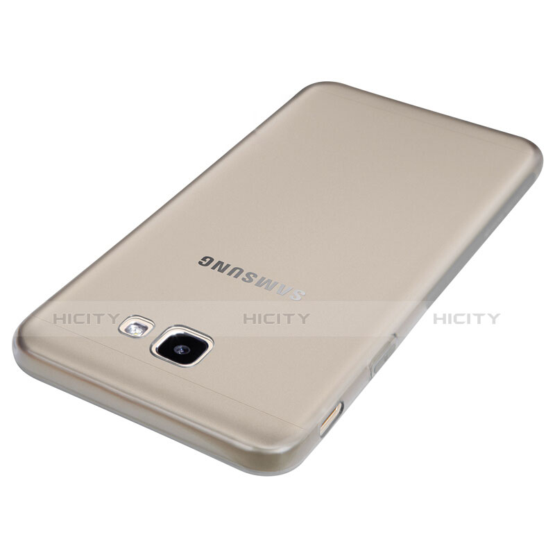 Funda Silicona Ultrafina Transparente T02 para Samsung Galaxy On7 (2016) G6100 Gris
