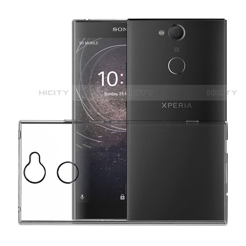 Funda Silicona Ultrafina Transparente T02 para Sony Xperia XA2 Claro
