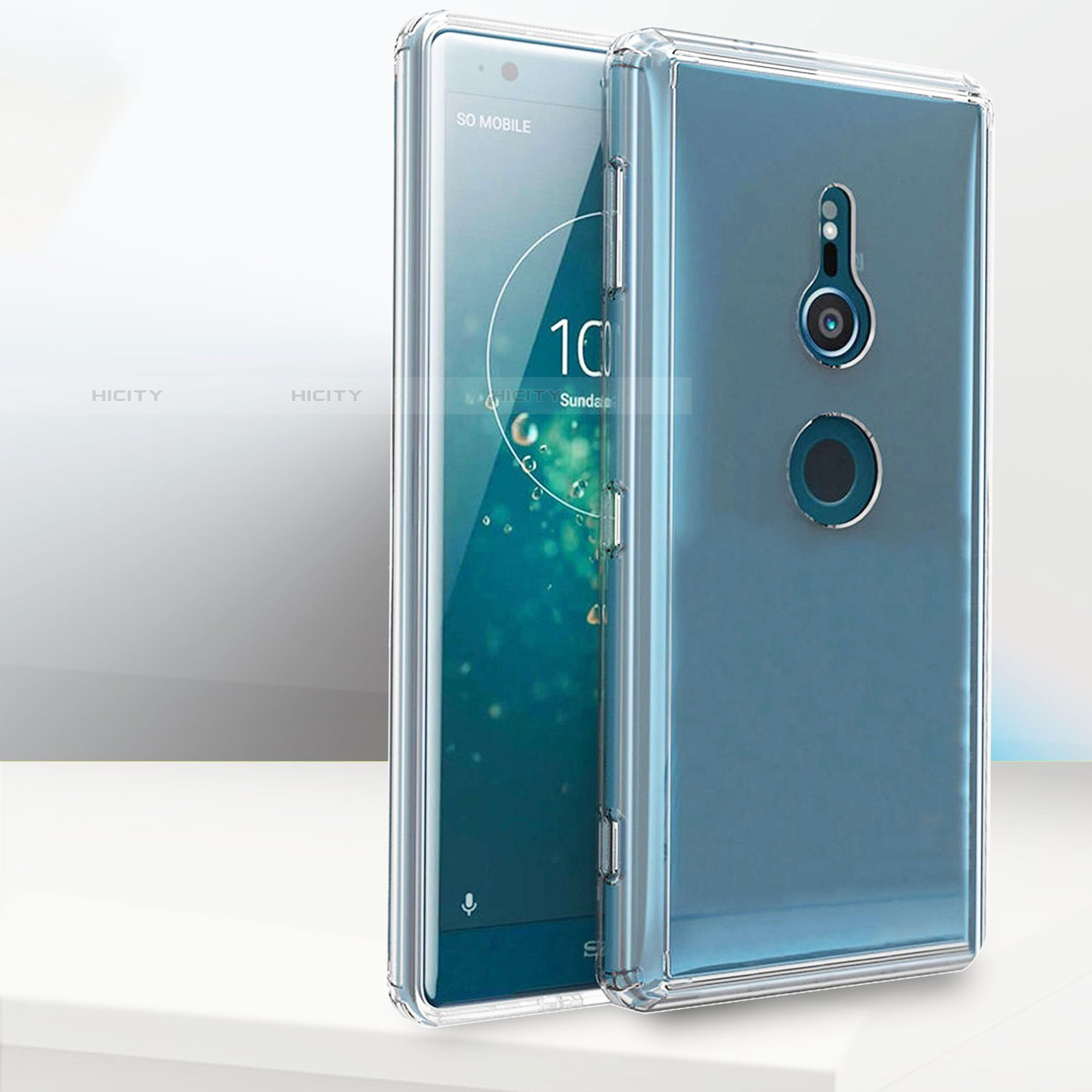 Funda Silicona Ultrafina Transparente T02 para Sony Xperia XZ2 Claro