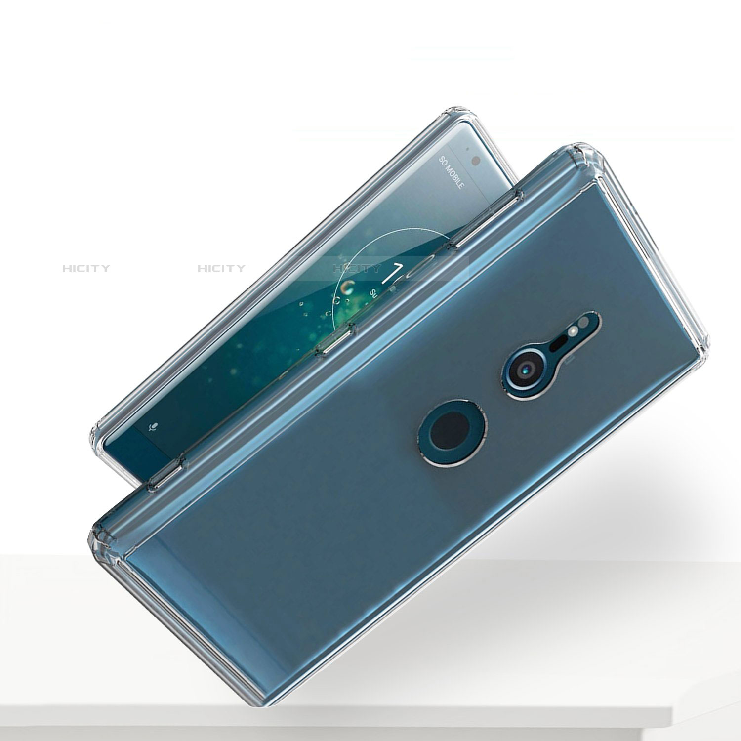 Funda Silicona Ultrafina Transparente T02 para Sony Xperia XZ2 Claro