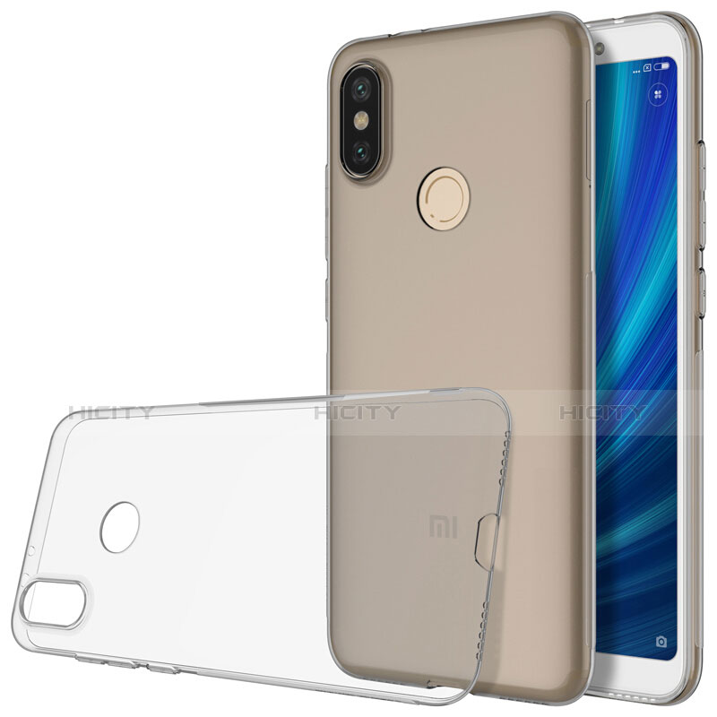 Funda Silicona Ultrafina Transparente T02 para Xiaomi Mi 6X Gris