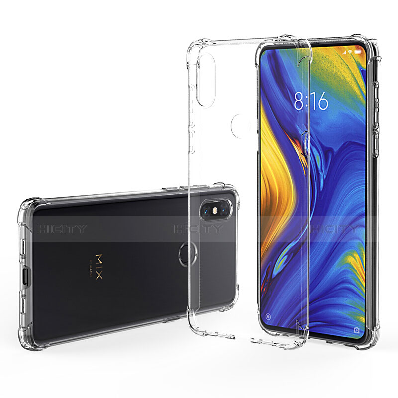 Funda Silicona Ultrafina Transparente T02 para Xiaomi Mi Mix 3 Claro