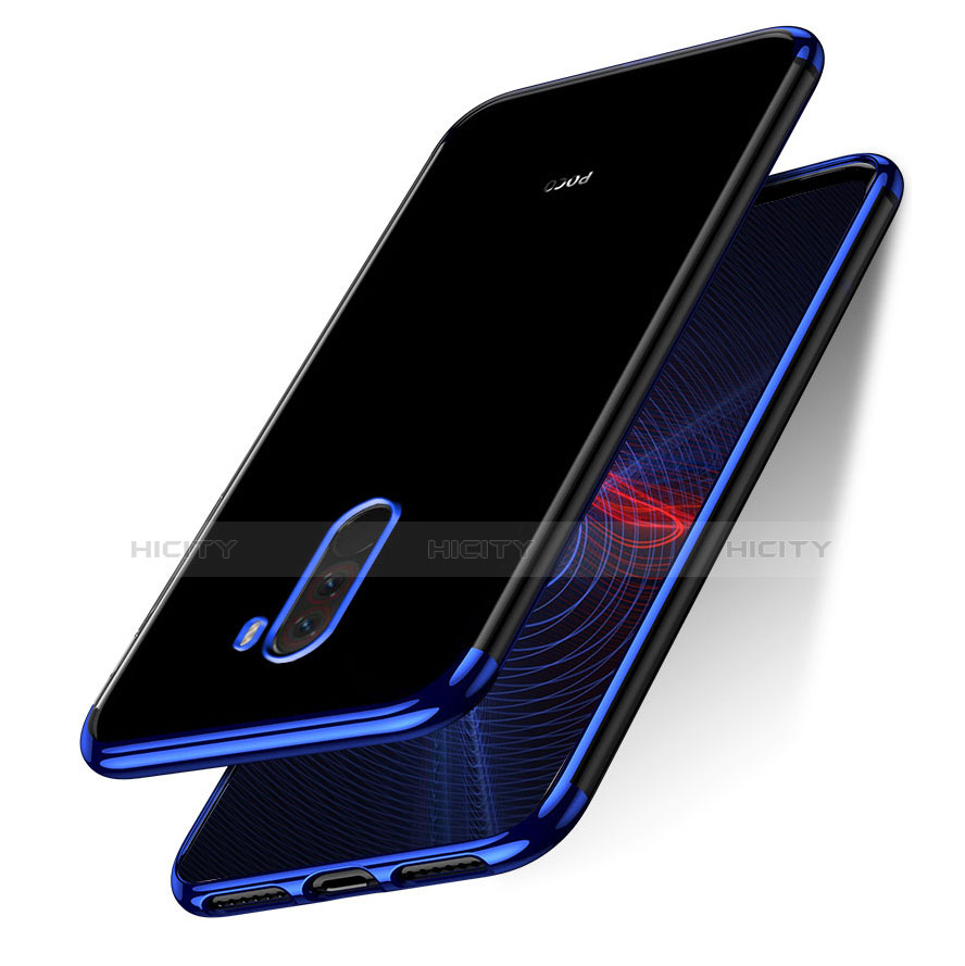 Funda Silicona Ultrafina Transparente T02 para Xiaomi Pocophone F1 Azul