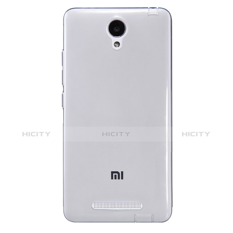 Funda Silicona Ultrafina Transparente T02 para Xiaomi Redmi Note 2 Gris