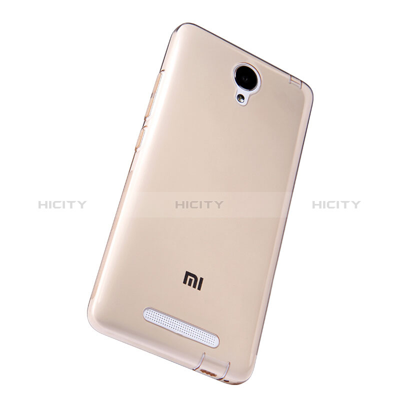 Funda Silicona Ultrafina Transparente T02 para Xiaomi Redmi Note 2 Oro