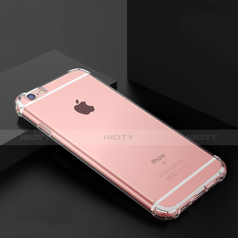 Funda Silicona Ultrafina Transparente T03 para Apple iPhone 6S Plus Claro