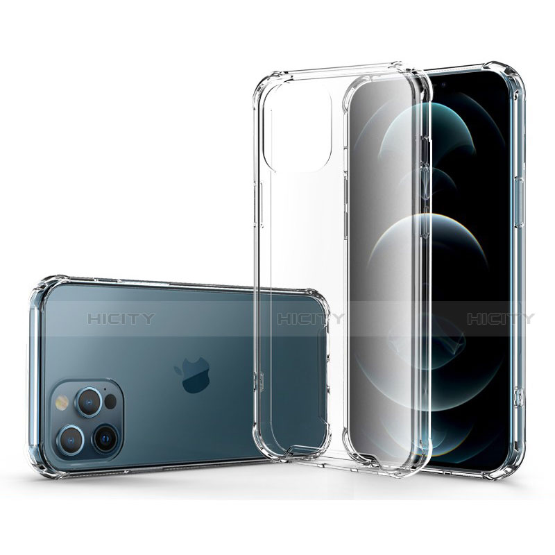 Funda Silicona Ultrafina Transparente T04 para Apple iPhone 12 Pro Max Claro