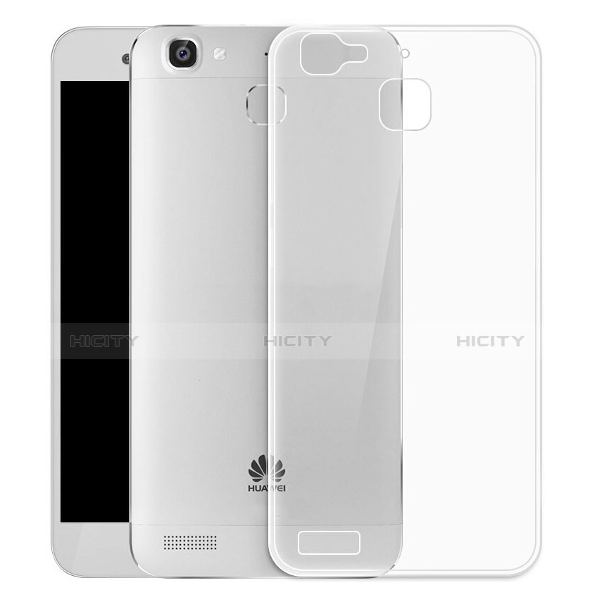 Funda Silicona Ultrafina Transparente T04 para Huawei G8 Mini Gris