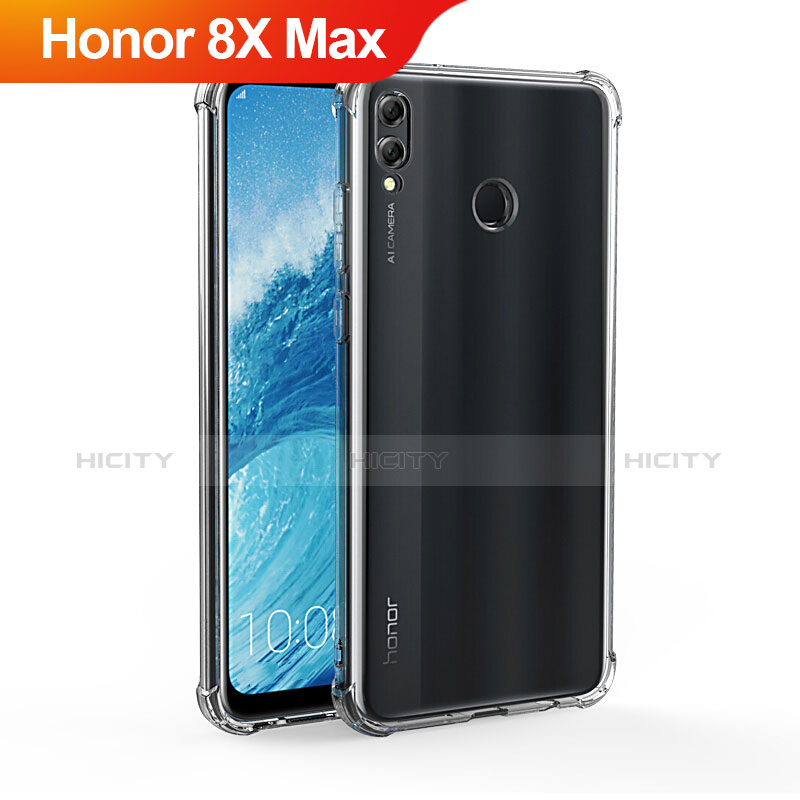 Funda Silicona Ultrafina Transparente T04 para Huawei Honor 8X Max Claro