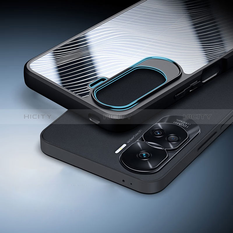 Funda Silicona Ultrafina Transparente T04 para Huawei Honor 90 Lite 5G Negro