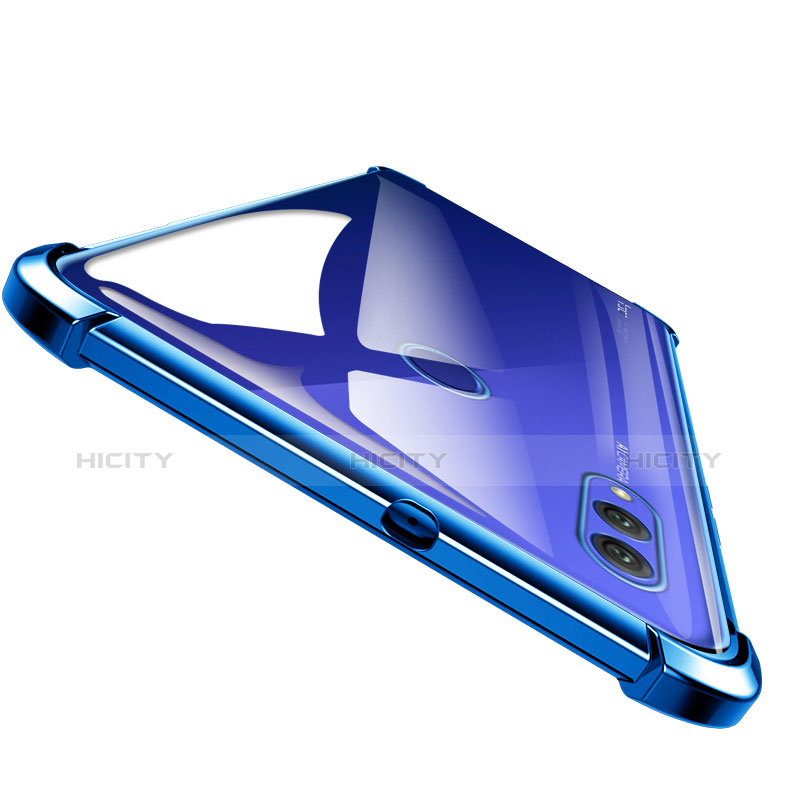 Funda Silicona Ultrafina Transparente T04 para Huawei Honor Note 10 Azul