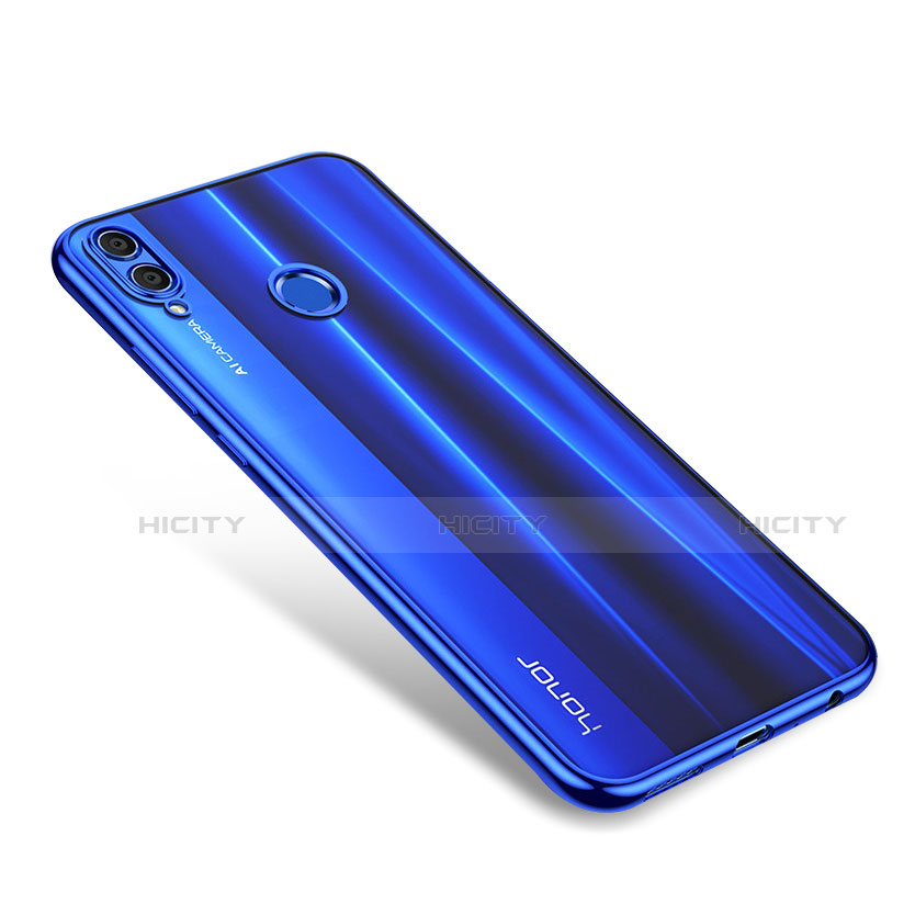 Funda Silicona Ultrafina Transparente T04 para Huawei Honor V10 Lite Azul