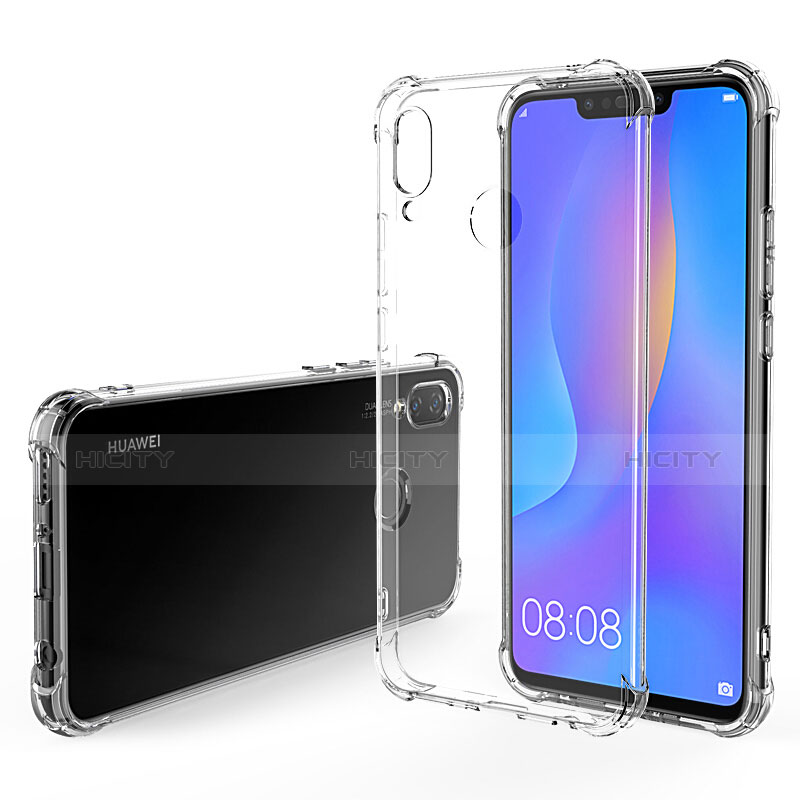 Funda Silicona Ultrafina Transparente T04 para Huawei P Smart+ Plus Claro