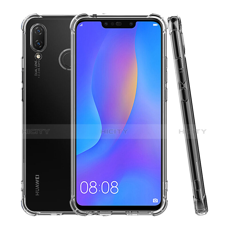 Funda Silicona Ultrafina Transparente T04 para Huawei P Smart+ Plus Claro